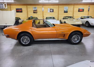 1973 Orange Corvette Medium Saddle 4spd For Sale