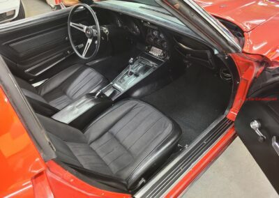 1973 Red Corvette 454 Big Block Black Interior For Sale