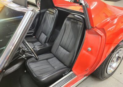 1973 Red Corvette 454 Big Block Black Interior For Sale