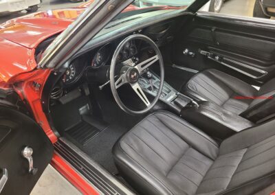 1973 Red Corvette 454 Big Block Black Interior For Sale