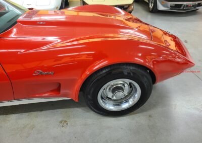 1973 Red Corvette 454 Big Block Black Interior For Sale