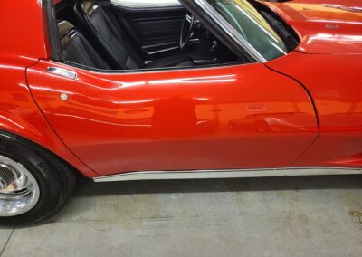 1973 Red Corvette 454 Big Block Black Interior For Sale