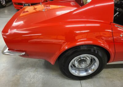 1973 Red Corvette 454 Big Block Black Interior For Sale