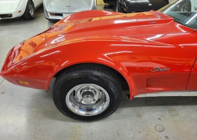 1973 Red Corvette 454 Big Block Black Interior For Sale