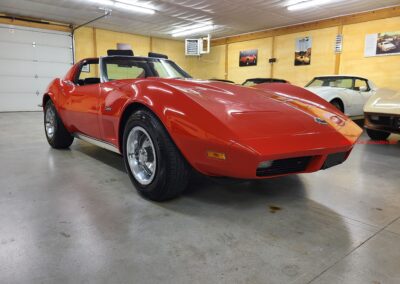 1973 Red Corvette 454 Big Block Black Interior For Sale