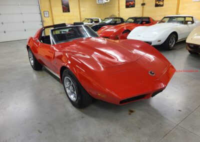 1973 Red Corvette 454 Big Block Black Interior For Sale