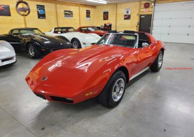 1973 Red Corvette 454 Big Block Black Interior For Sale