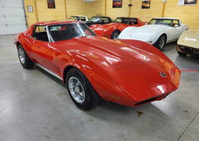 1973 Red Corvette 454 Big Block Black Interior For Sale