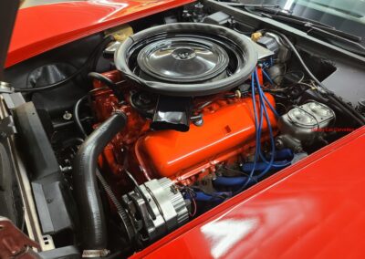 1973 Red Corvette 454 Big Block Black Interior For Sale