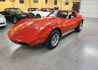 1973 Red Corvette 454 Big Block Black Interior For Sale