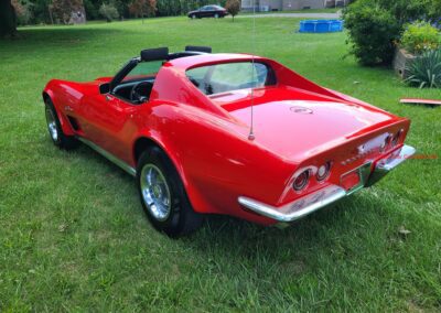 1973 Red Corvette 454 Big Block Black Interior For Sale