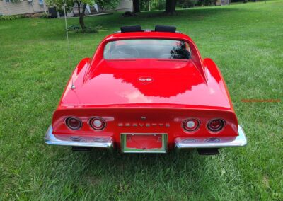 1973 Red Corvette 454 Big Block Black Interior For Sale