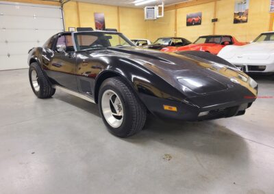 1974 Black Black Corvette Stingray 4spd Hot Rod For Sale