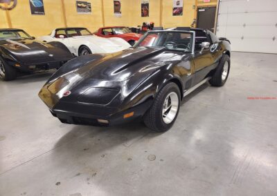 1974 Black Black Corvette Stingray 4spd Hot Rod For Sale