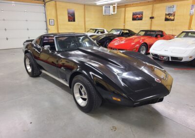 1974 Black Black Corvette Stingray 4spd Hot Rod For Sale