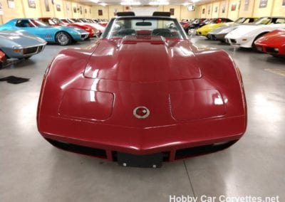 1974 Dark Red Corvette Convertible Big Block Automatic For Sale