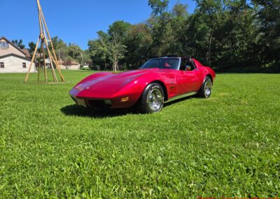 1974 Dark Red L82 4spd Manual Corvette For Sale