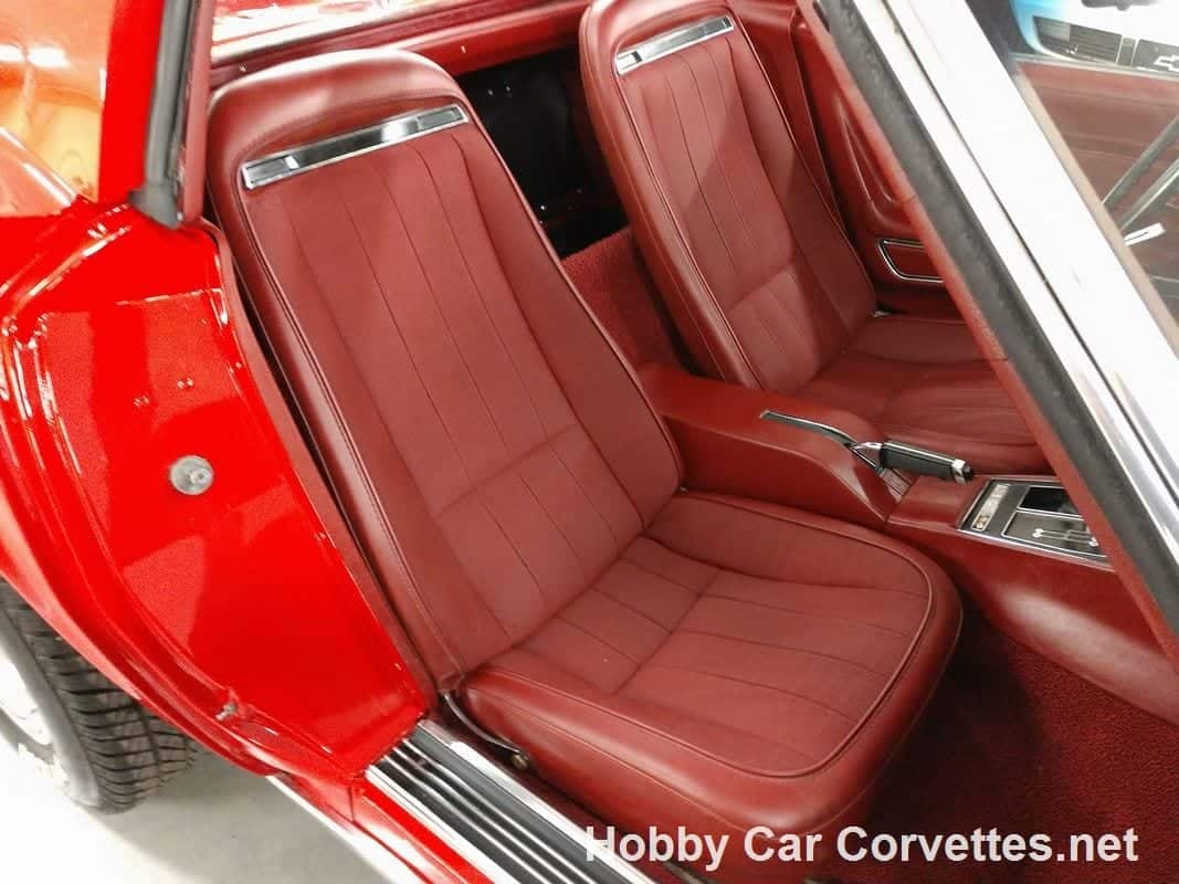 1974 Corvette: Red Corvette T Top: Red interior
