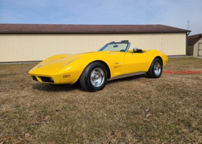 1974 Bright Yellow Corvette Convertible Manual Transmission For Sale