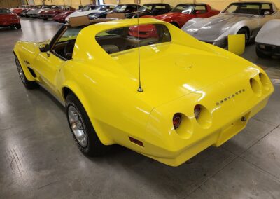 1974 Bright Yellow Corvette Saddle Interior For Sale