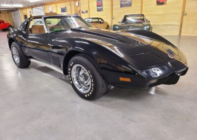 1975 Black Corvette Stingray 4spd For Sale