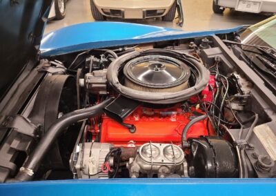 1975 Bright Blue Corvette Stingray For Sale