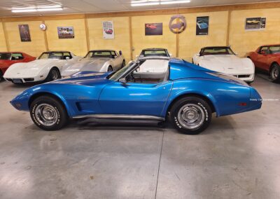 1975 Bright Blue Corvette Stingray For Sale