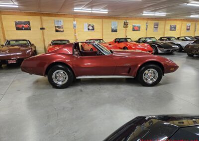 1975 Dark Red Corvette Stingray For Sale