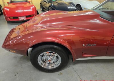 1975 Dark Red Corvette Stingray For Sale