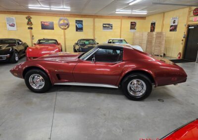 1975 Dark Red Corvette Stingray For Sale