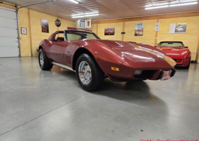 1975 Dark Red Corvette Stingray For Sale