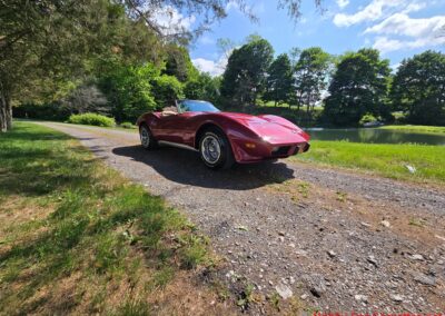 1975 Dark Red Corvette Convertible Stingray 4spd