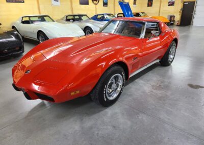 1975 Red Corvette Stingray Saddle Interior