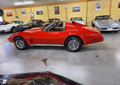 1975 Red Corvette Stingray Saddle Interior