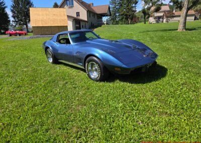 1975 Steel Blue Stingray Corvette 4spd Manual