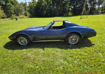 1975 Steel Blue Stingray Corvette 4spd Manual