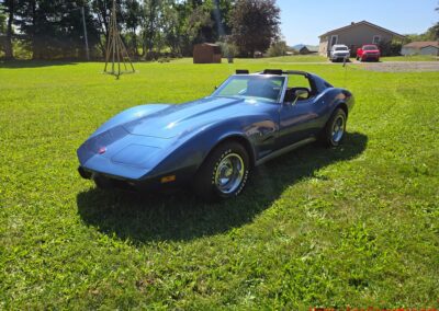 1975 Steel Blue Stingray Corvette 4spd Manual