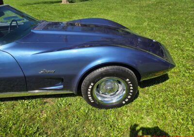 1975 Steel Blue Stingray Corvette 4spd Manual