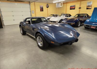 1975 Steel Blue Stingray Corvette 4spd Manual