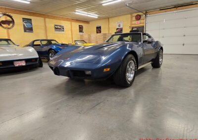 1975 Steel Blue Stingray Corvette 4spd Manual
