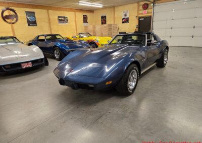 1975 Steel Blue Stingray Corvette 4spd Manual