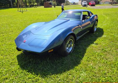 1975 Steel Blue Stingray Corvette 4spd Manual