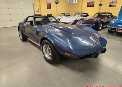 1975 Steel Blue Stingray Corvette 4spd Manual