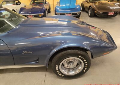 1975 Steel Blue Stingray Corvette 4spd Manual