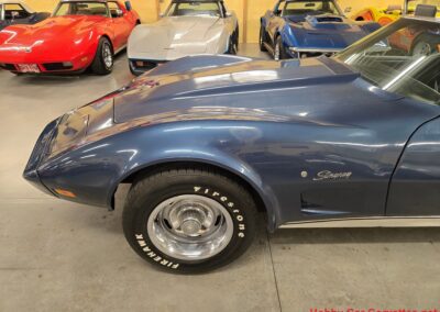 1975 Steel Blue Stingray Corvette 4spd Manual