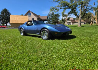 1975 Steel Blue Stingray Corvette 4spd Manual