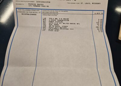 1975 Steel Blue Stingray Corvette 4spd Manual