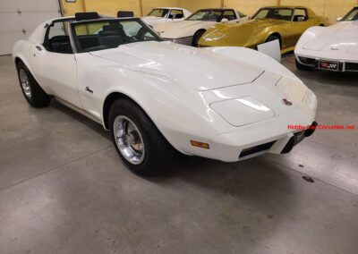 1975 White Corvette Black Interior For Sale