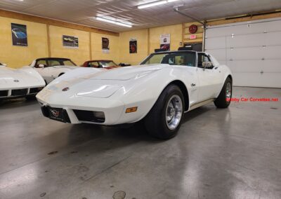 1975 White Corvette Black Interior For Sale