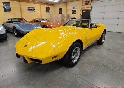 1975 Bright Yellow Corvette Convertible Four Speed For Sale